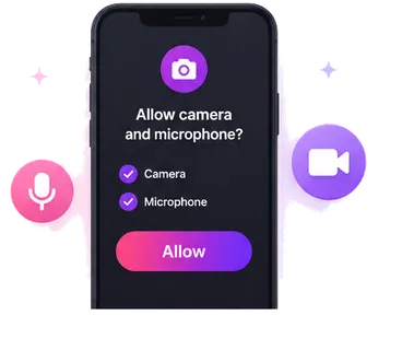 Allow your camera