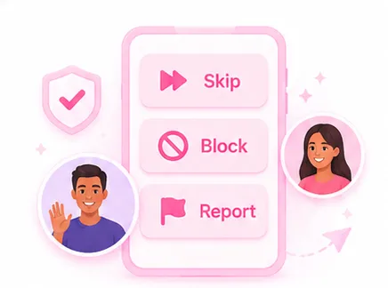 Skip, block & report