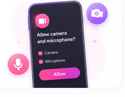 Switch on your camera